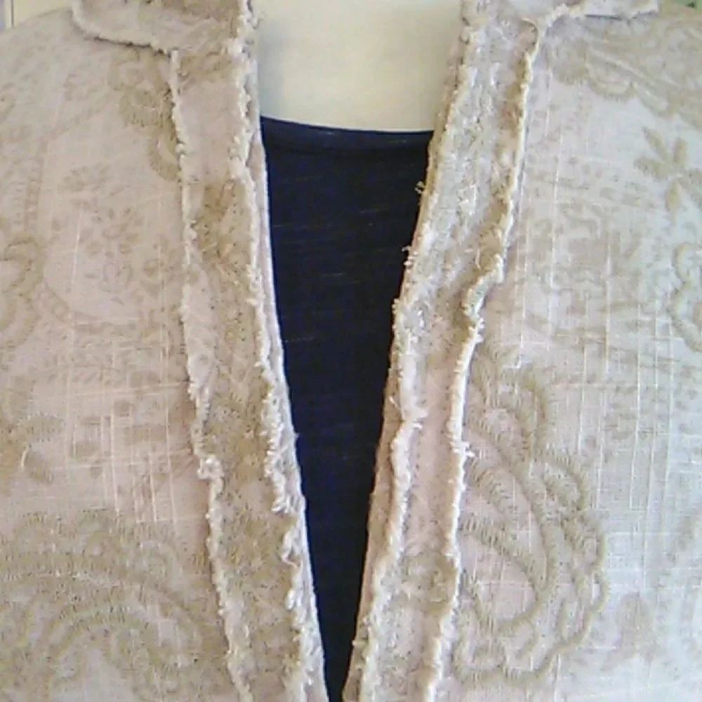 Coldwater Creek Rustic Boho Embellished Jacket - Picture 2 of 10